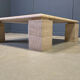 Travertine coffee table 1970s, Italy