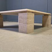 Travertine coffee table 1970s, Italy