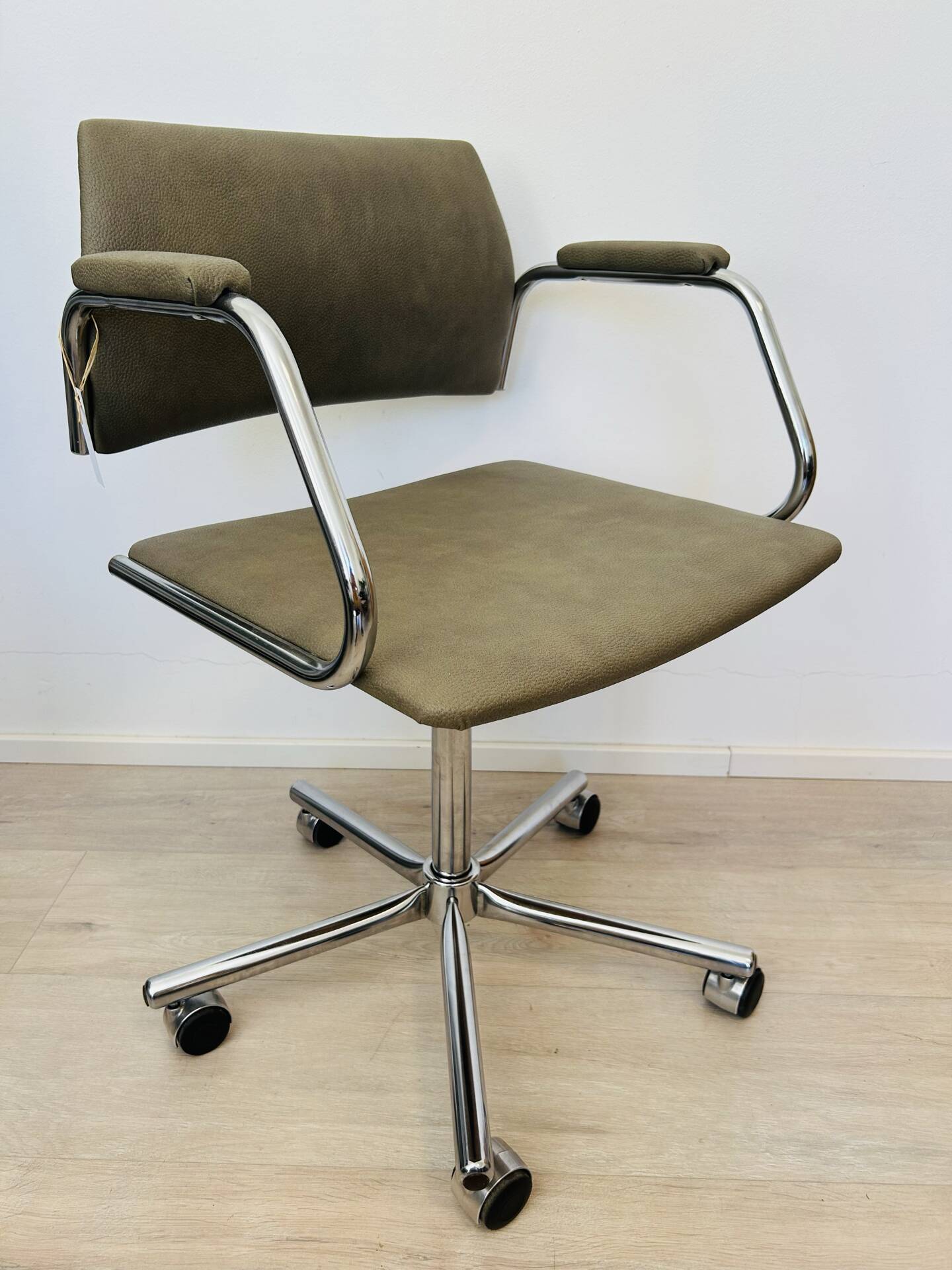 Vintage khaki office chair by Kovona, 1970s