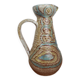 Ceramic pitcher signed Accolay
