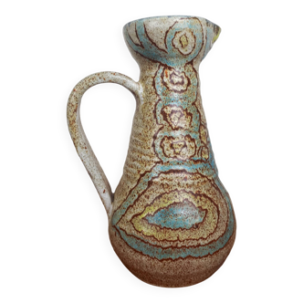 Ceramic pitcher signed Accolay