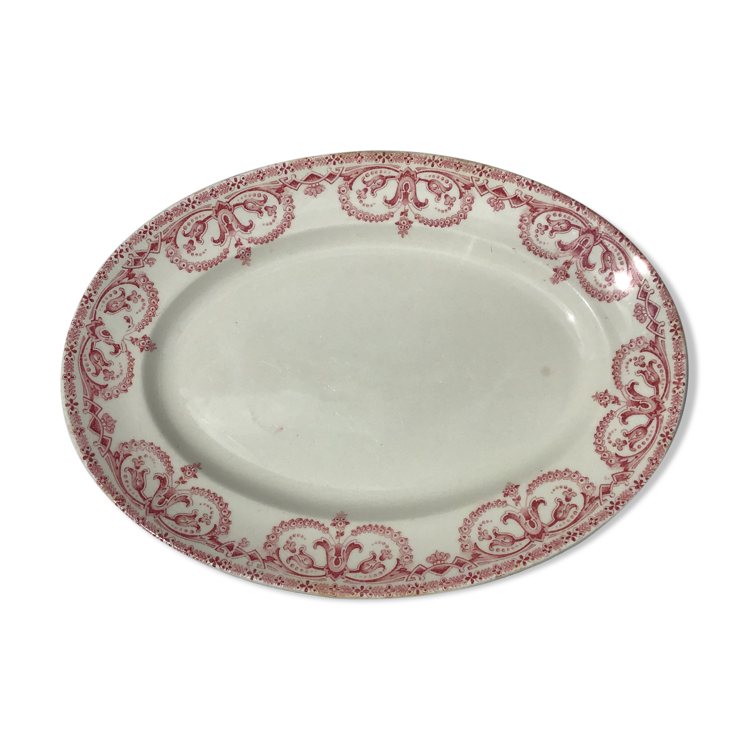 Dish Fer ovale Planteur de Caïffa guirlande