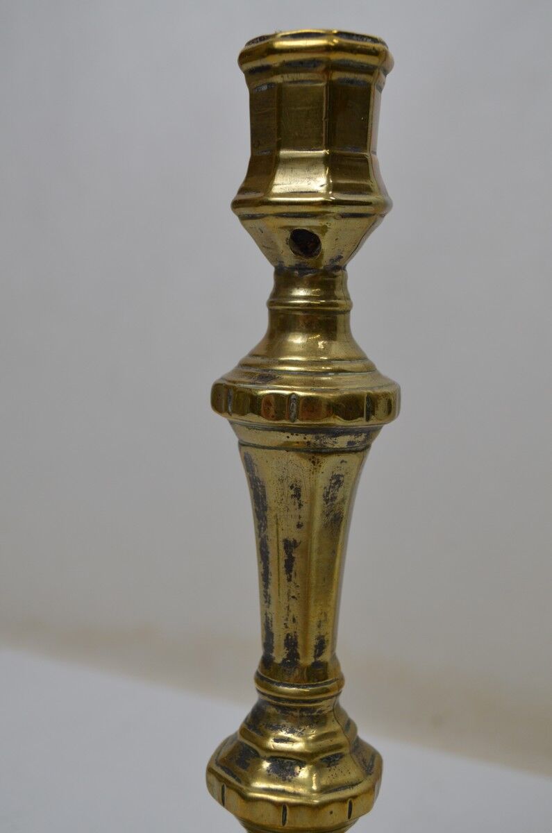 Pair of torches - Bronze chandeliers base with sides