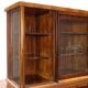 Vintage display cabinet from the 1920s-30s in walnut, Italy.