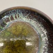 Ceramic studio pottery bowl shell element by gerhard liebenthron, germany, 1970s