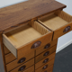 German apothecary's cabinet in oak mid-twentieth century