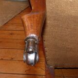 Voltaire armchair with ears and wheels