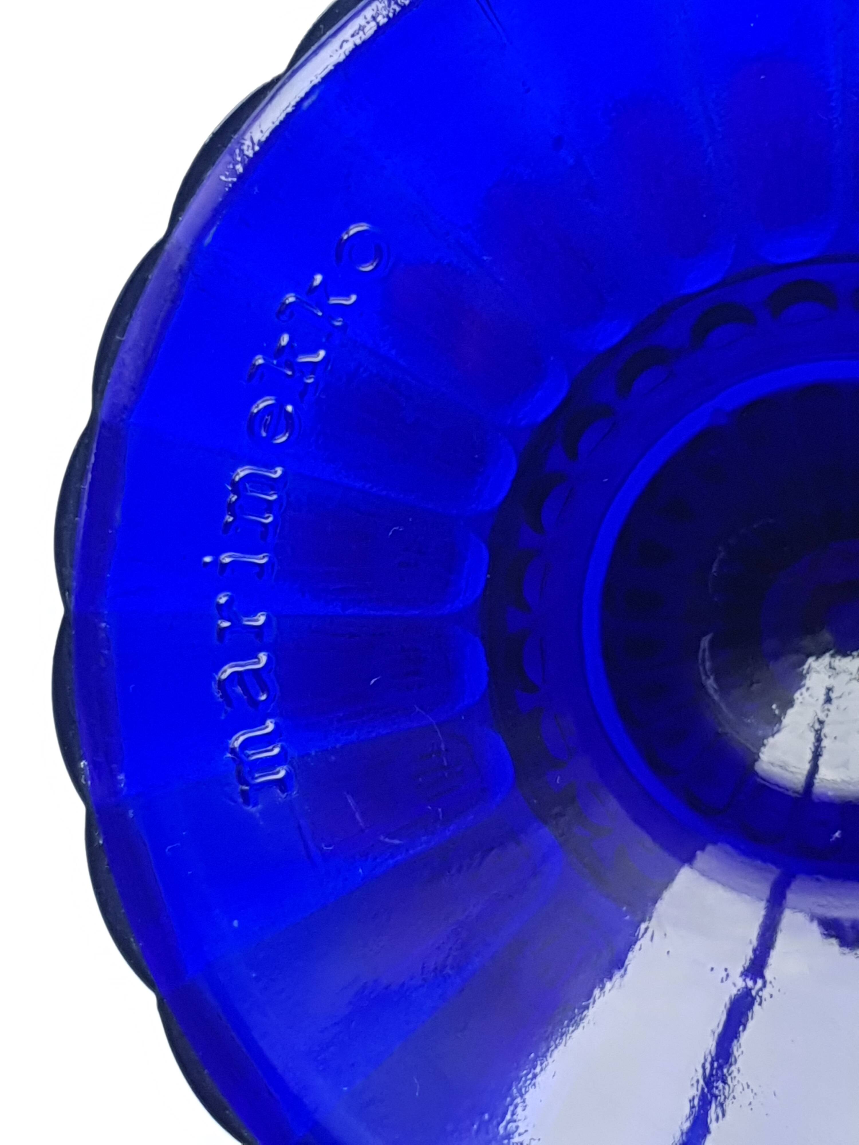 Mariskooli by Iittala, cobalt blue, vintage 80s