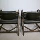 Fauteuils en bambou et cuir attribués à Horsnæs, lot de 2, années 1960
