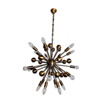 Sputnik chandelier, space-age, 1980-90