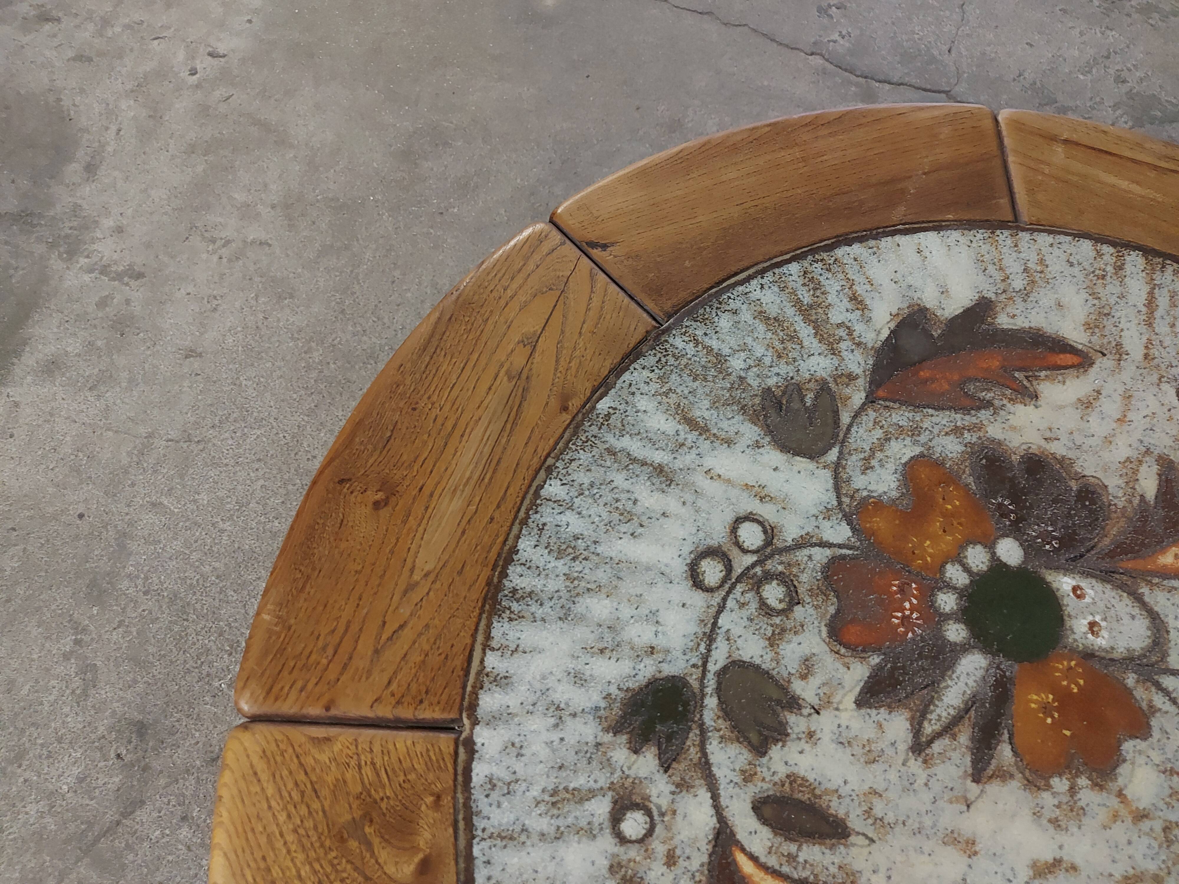 Table vintage ceramic top 50's, 60'S