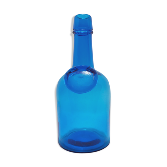 Scandinavian blue glass bottle