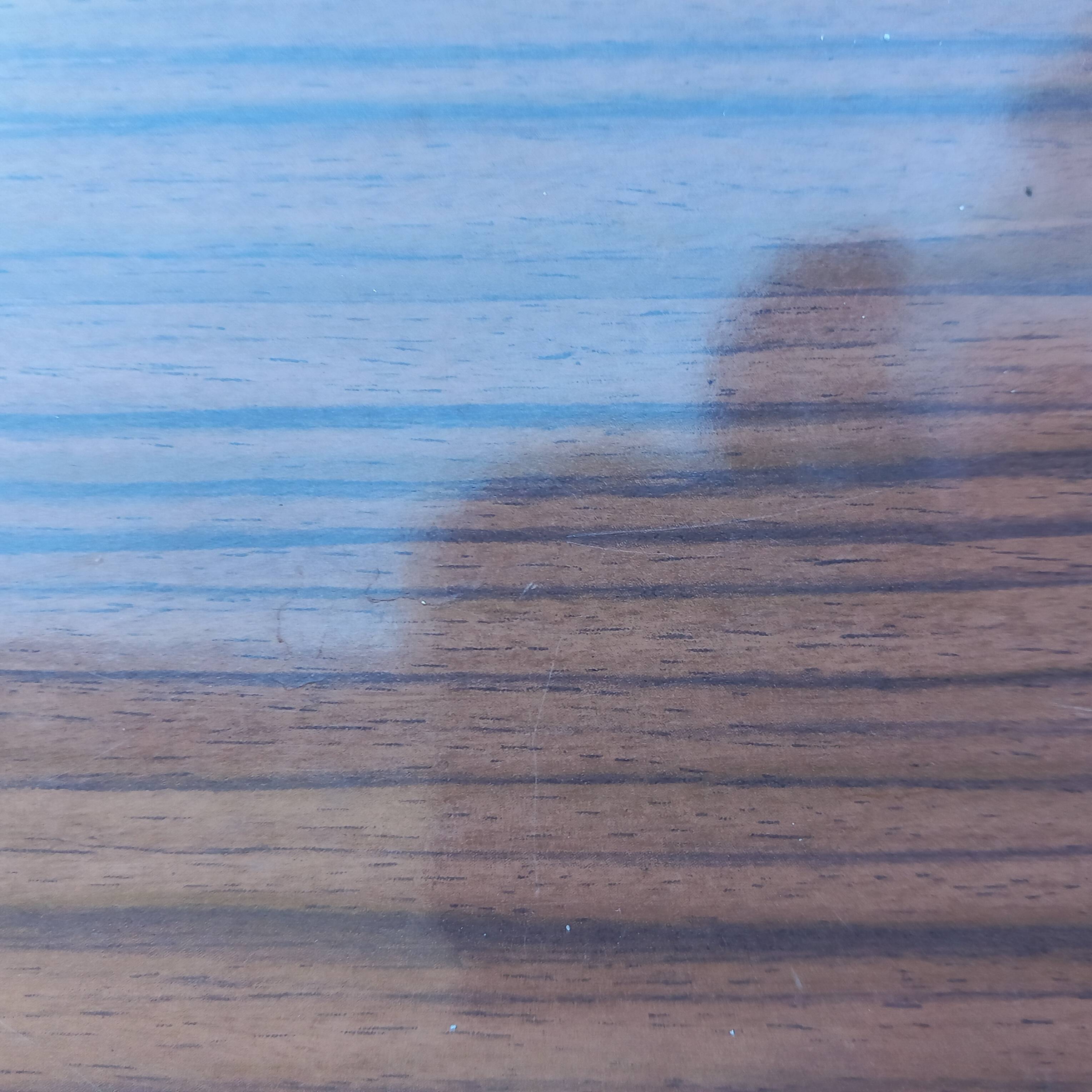 Vintage seventies rattan and formica tray