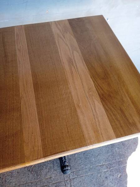14 Bistro table(s) 60/60cm solid wood top pedestal table