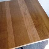 14 Bistro table(s) 60/60cm solid wood top pedestal table