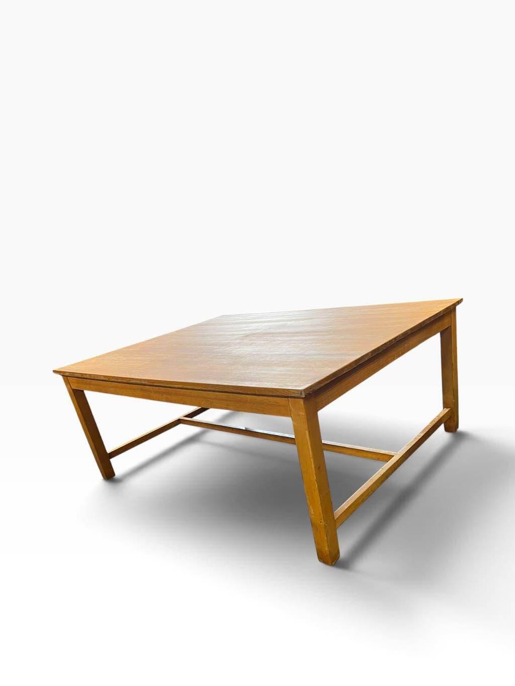 Table vintage XL en bois massif / table à manger / table de travail