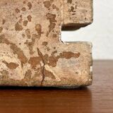 Klaus Lehmann, Cubist art sculpture in postmodern German brutalist ceramic Studio Pottery no. 337 81, 1981