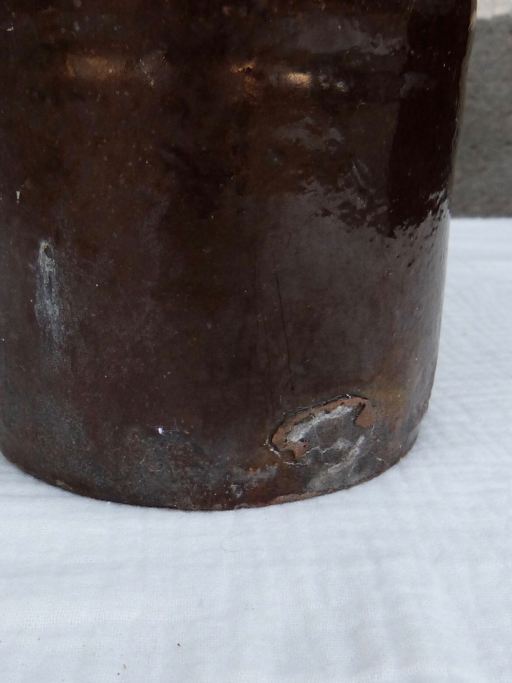 Set of 4 stoneware bottles