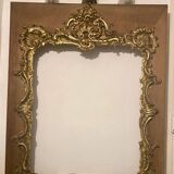 Cadre de miroir ou de tableau en stuc doré