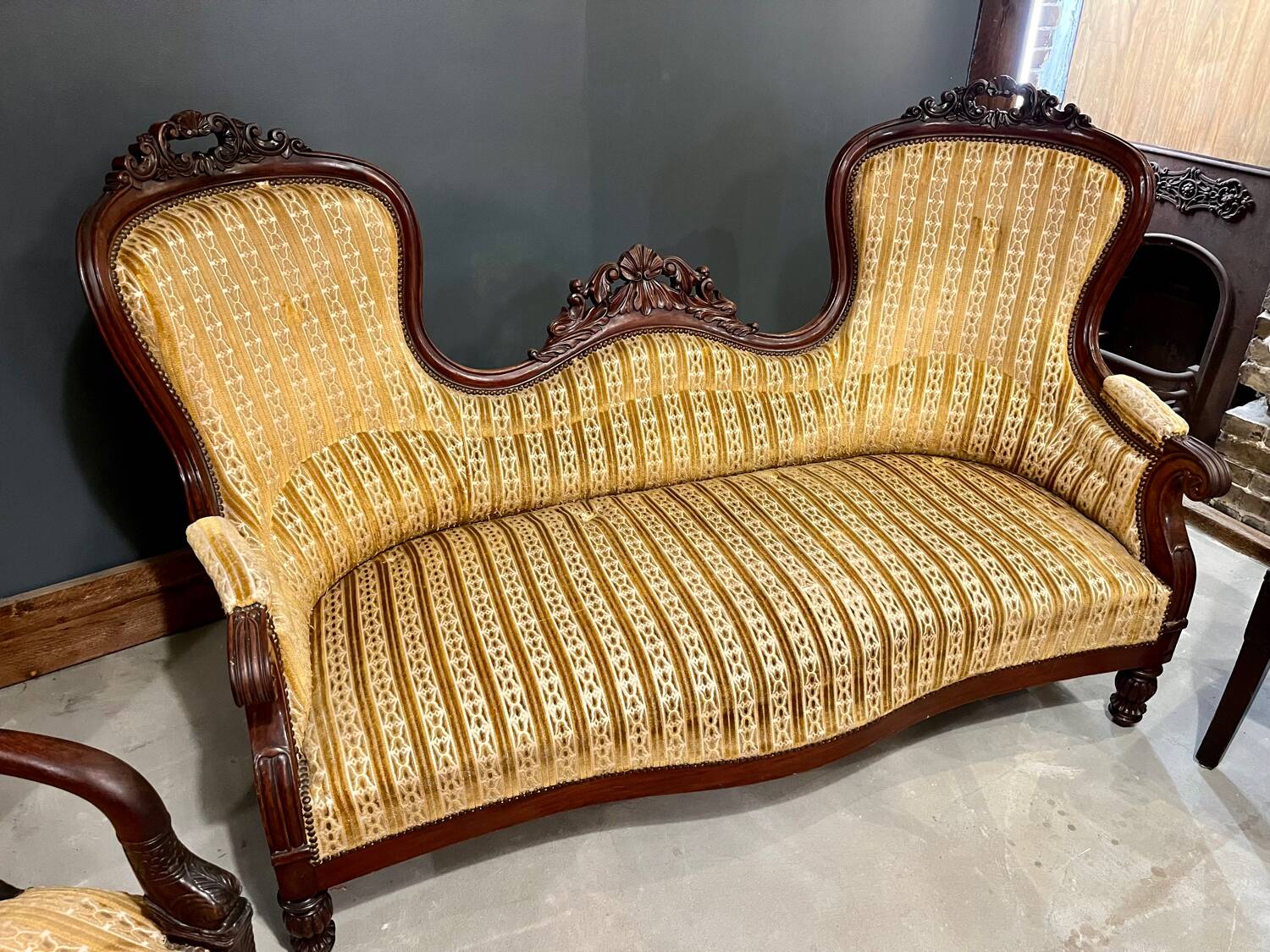 Napoleon III armchair and sofa set