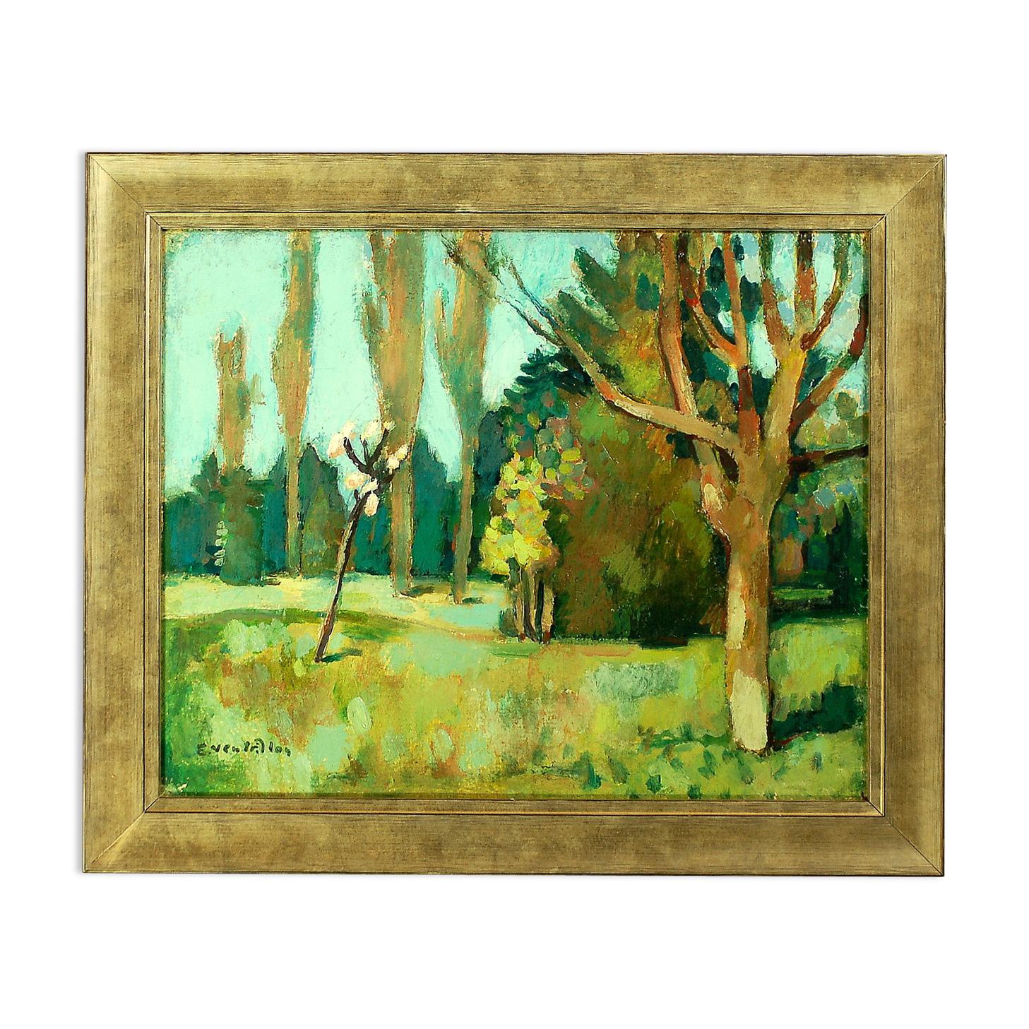 A garden in Lorraine - Ernest Ventrillon (1880-1953)