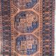 Vintage 20th century corridor Afghan carpet 88 X 329 CM