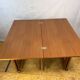 Retro vintage mid-century teak coffee table, 1960s. Tristor Danish Design