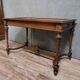Louis XVI style desk with a curved top, in mahogany.