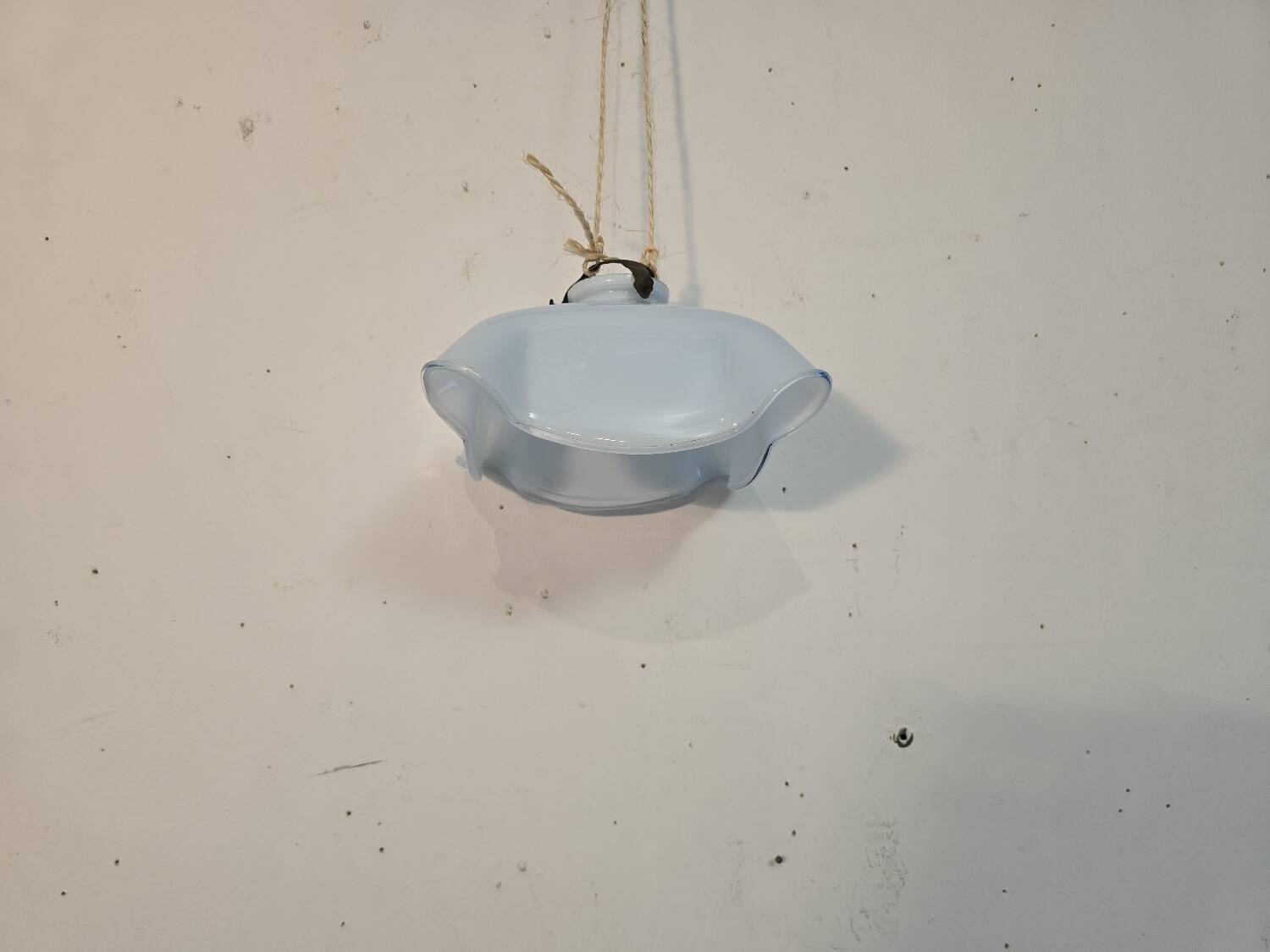 Blue opaline pendant light
