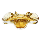 Vide-poche Murano Archimede Seguso Bullicante Sommerso Jaune Or