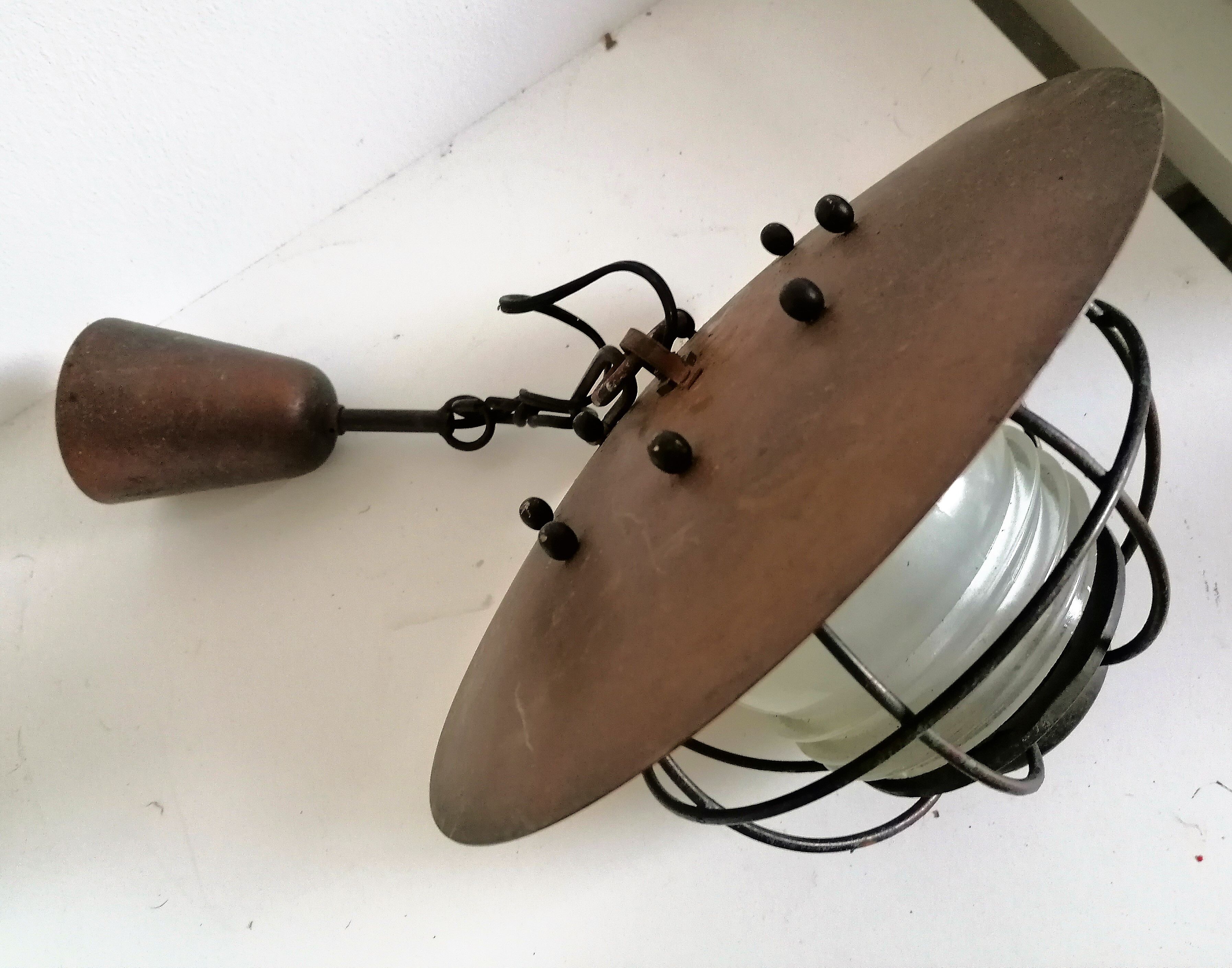 Chandelier mooring lantern ship maritime boat thick glass