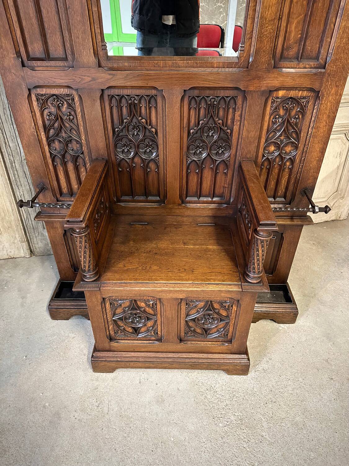 Neo-Gothic wardrobe from around 1900