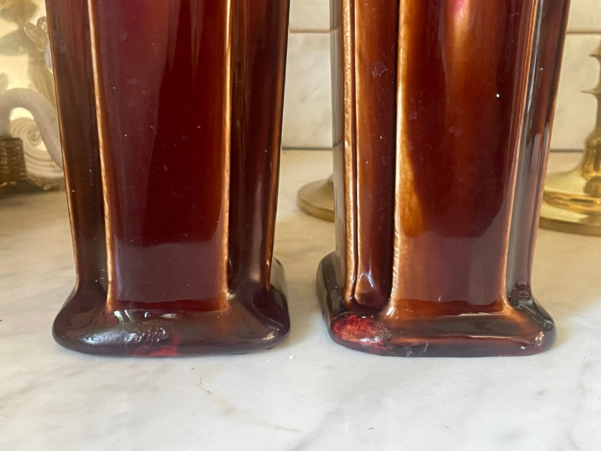 Pair of Orchies Art Deco vases