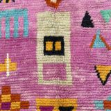 Modern boujad wool boujad rug