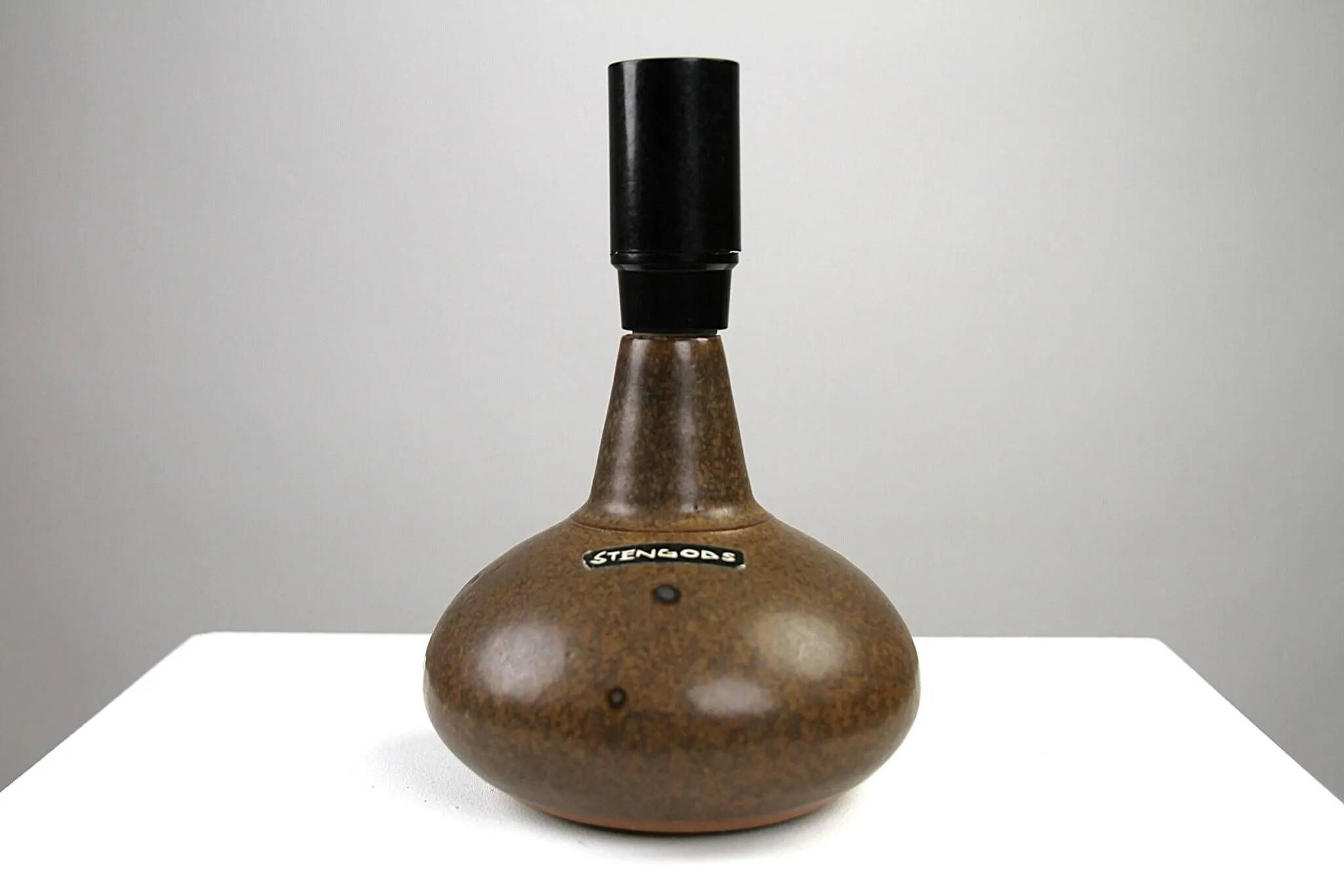 Stoneware Table Lamp by Rolf Palm — Mölle, Sweden, 1970s