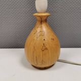 Danish lamp turned in pine wood with the most beautiful markings