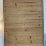 Fireplace mirror - varnished wood and gilded stucco with palmette decoration