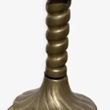 Berber twisted brass candle holder