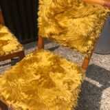 Chaises fourrure vintage