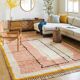 Berber carpet - Beni Ourain carpet - traditional colourful size 2/3 m