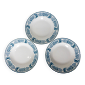 3 assiettes creuses vintage CM&C modèle Massena 220624