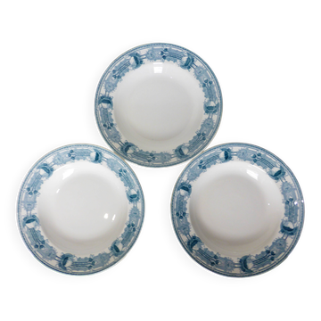 3 assiettes creuses vintage CM&C modèle Massena 220624