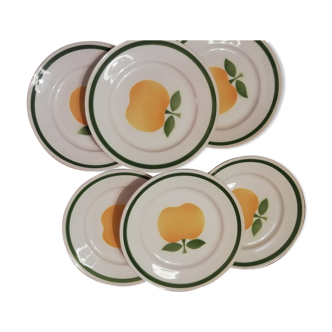 Assiettes plates pommes