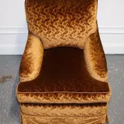 Connaught Vintage Velvet Armchairs by Dudgeon London, Set of 2