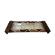 Teak and glass aperitif tray, 1970