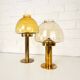 Pair of brass candle holders by Hans-Agne Jakobsson L102/32, Sweden, 1970.