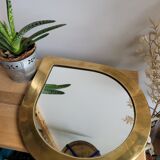 Mirror edge brass drop shape