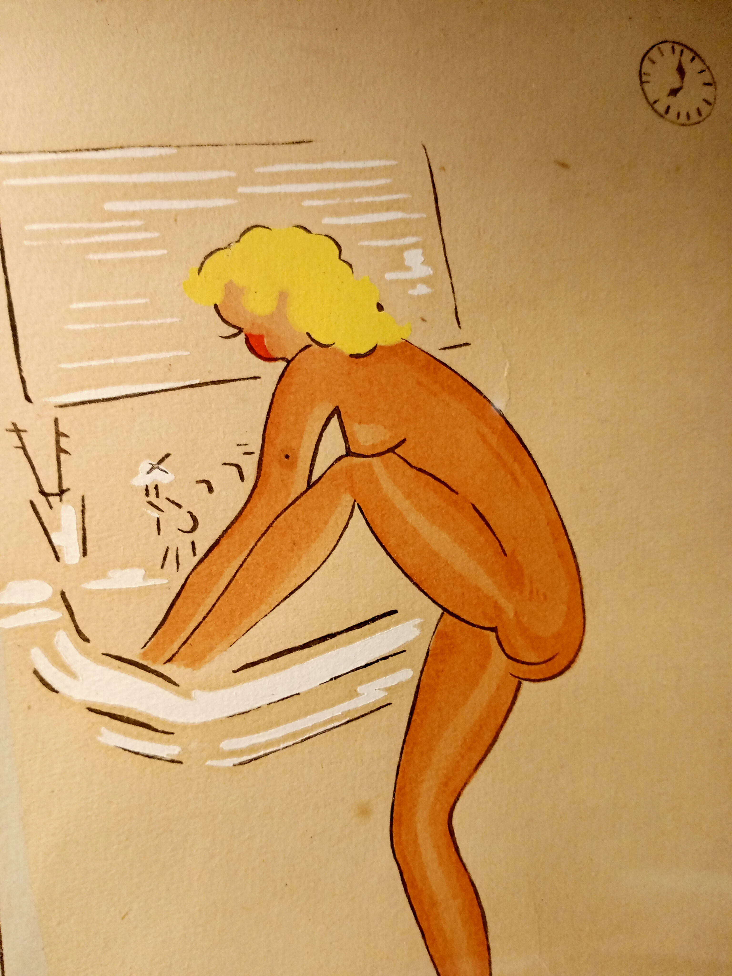 Vintage framed piece