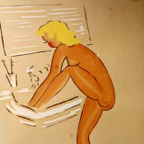 Vintage framed piece