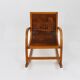 Curved wooden rocking chair for children Bauhaus Brockhage Andrä period, Germany, 1950s
